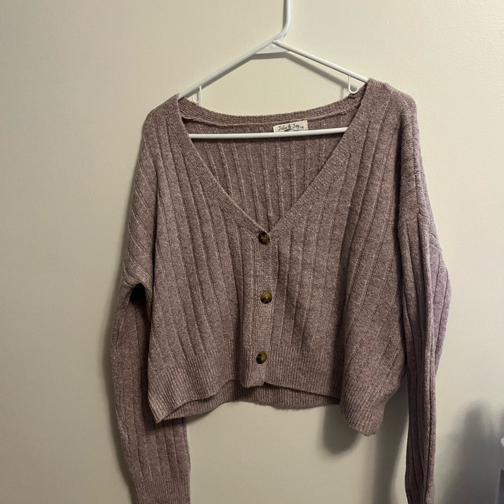 Women's Ribbed V-Neck Sweater